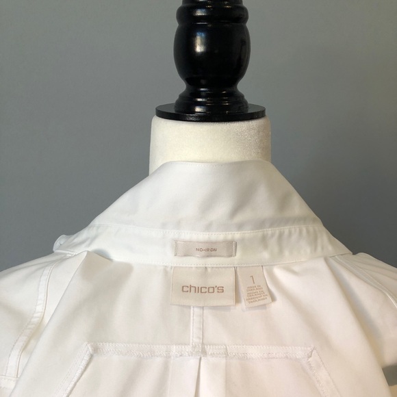 Chico’s Crisp White Shirt - Picture 4 of 5